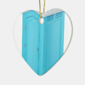 Draagbaar chemisch toilet keramisch ornament (Links)