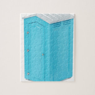 Draagbaar chemisch toilet legpuzzel