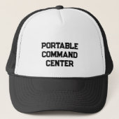 Draagbaar commando centrum trucker pet (Voorkant)