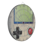 draagbaar gamesysteem dartbord (Voorkant Links)
