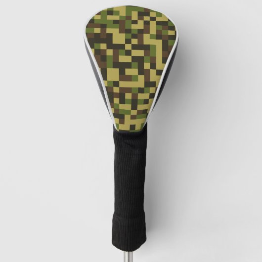Draagbaar Hoesje voor camouflage, wit Golfheadcover (Voorkant)