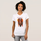 Draagbaar houten stammasker t-shirt (Voorkant volledig)