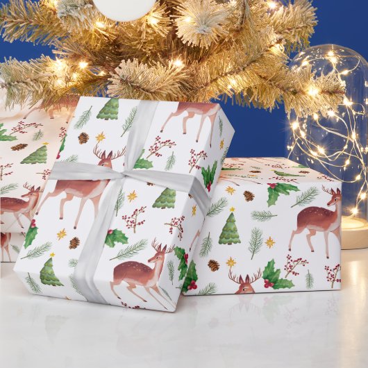 Draagbaar kerstpapier voor kerstinpakken cadeaupapier (Feestdagen)
