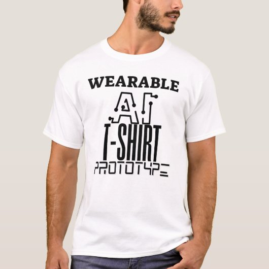 Draagbaar Kunstmatige Intelligentie T-SHIRT Protot (Voorkant)