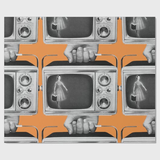  draagbaar omslagpapier voor televisie cadeaupapier (Vlak)