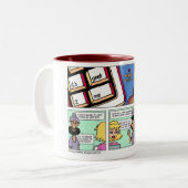 Draagbaar onderhoud? tweekleurige koffiemok (Voorkant links)