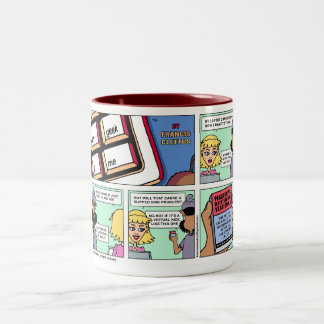 Draagbaar onderhoud? tweekleurige koffiemok