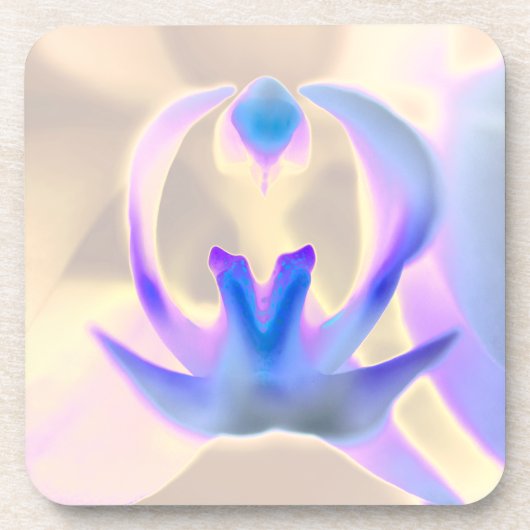 Draagbaar orchidee ontwerp, hard plastic onderzett bier onderzetter (Voorkant)