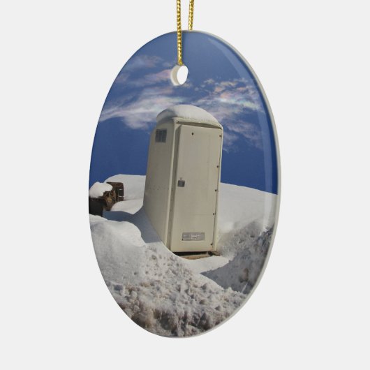 Draagbaar potje ~ sierding keramisch ornament (Links)