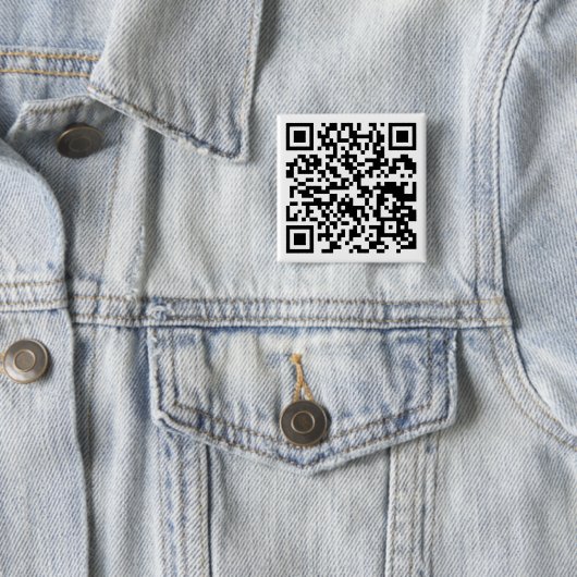 Draagbaar QR-codeontwerp Vierkante Button 5,1 Cm (In situ)