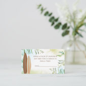 Draagbaar Raffle-kaartje met surfplanken Plaatskaartje (Staand voorkant)