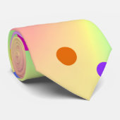 Draagbaar regenboogbandontwerp met Stippen Stropdas (Opgerold)