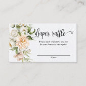 Draagbaar Roos Sage Green Baby shower Informatiekaartje (Voorkant)