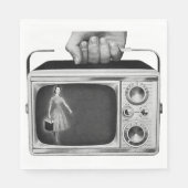  draagbaar televisiepapier Napels Servet (Voorkant)