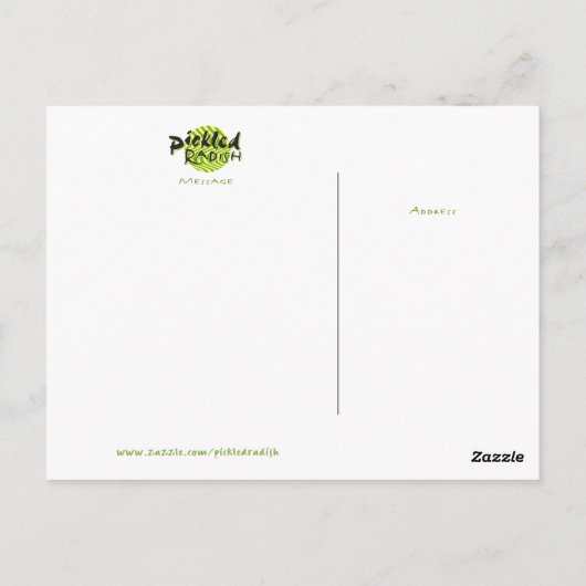 Draagbaar tv-Briefkaart Briefkaart (Achterkant)