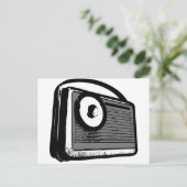 DRAAGBAAR VOOR TRANSISTORRADIO BRIEFKAART (Staand voorkant)