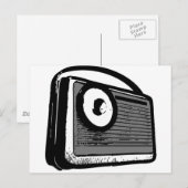 DRAAGBAAR VOOR TRANSISTORRADIO BRIEFKAART (Voorkant / Achterkant)