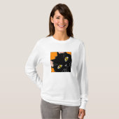 Draagbaar zwart Kat T-shirt (Voorkant volledig)