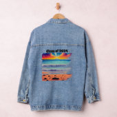 Draagbare Art Beach Afstuderen Denim Jacket (Hangar)
