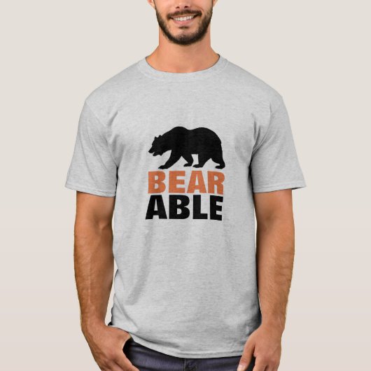Draagbare beer t-shirt (Voorkant)