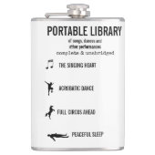 Draagbare bibliotheek van uitvoeringen grappig heupfles (Voorkant)