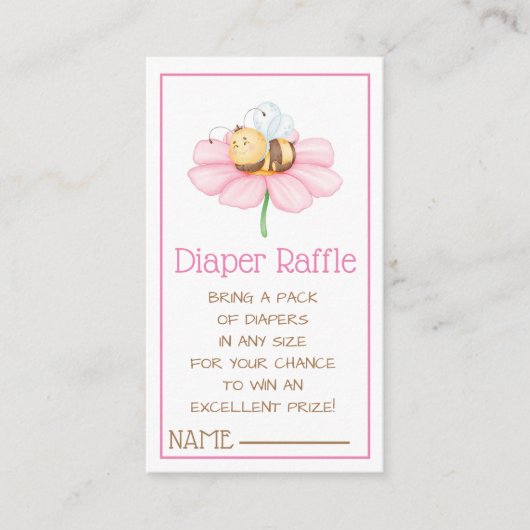 Draagbare bijen en ventilatoren, luiers informatiekaartje (Voorkant)