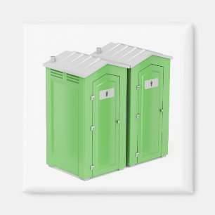 Draagbare chemische toiletten magneet