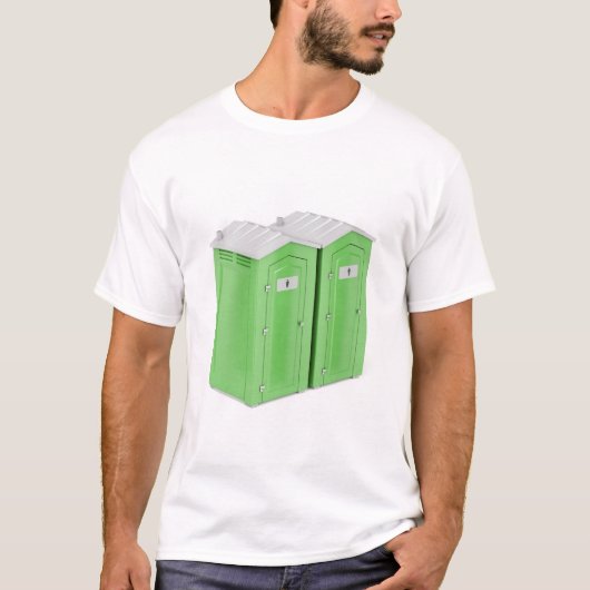 Draagbare chemische toiletten t-shirt (Voorkant)