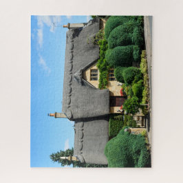 Draagbare dakbedekking in de chip legpuzzel