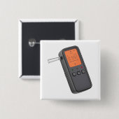Draagbare digitale ademtester vierkante button 5,1 cm (Voorkant /achterkant)