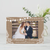 Draagbare feestdag - Rustige fotokaart Feestdagenkaart (Staand voorkant)