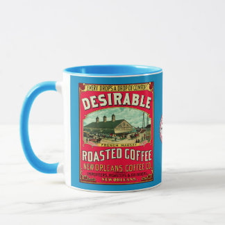 Draagbare Franse markt gebrande koffie Mok