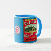 Draagbare Franse markt gebrande koffie Mok (Voorkant rechts)