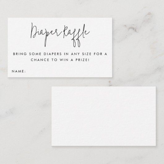 Draagbare kaartje voor Baby shower met wieltjes Informatiekaartje (Voorkant / Achterkant)