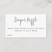 Draagbare kaartje voor Baby shower met wieltjes Informatiekaartje (Voorkant)