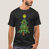 Draagbare kerstboomdieren met peul t-shirt (Voorkant)