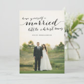 Draagbare kerstfotokaarten feestdagenkaart (Staand voorkant)