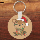 Draagbare kerstwinterdieren Der Sleutelhanger (Voorkant)