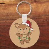 Draagbare kerstwinterdieren Der Sleutelhanger (Voorkant)