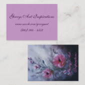 DRAAGBARE KUNSTPOPPEN VISITEKAARTJE (Voorkant / Achterkant)