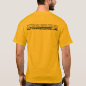 Draagbare Mannen met lange beschermhoes (Gold) T-shirt (Achterkant)
