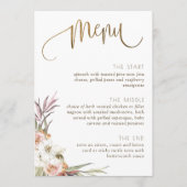 Draagbare menu-/plaatskaart met klepkleppen menu (Voorkant)