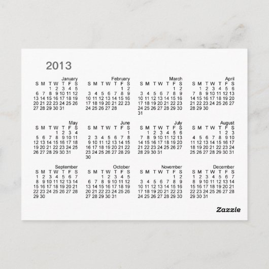 Draagbare Potty-kalender ~ briefkaart (Achterkant)