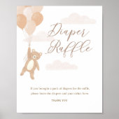 Draagbare rolstoel We kunnen Baby shower afwachten Poster (Voorkant)