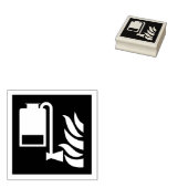 Draagbare schuimapplicator veiligheidsbord rubberstempel (Gestempeld)
