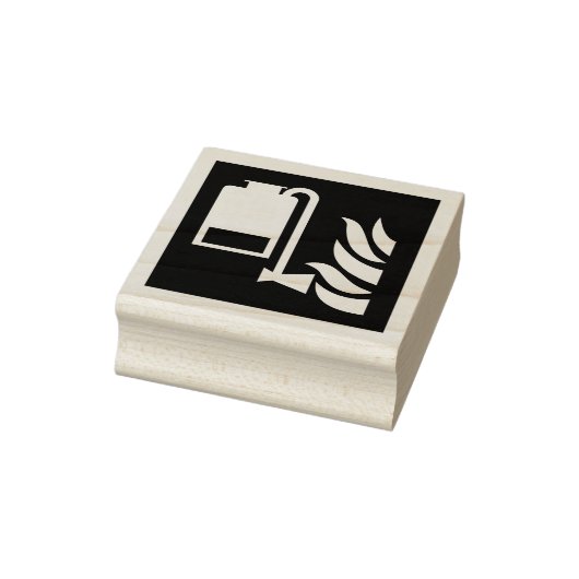 Draagbare schuimapplicator veiligheidsbord rubberstempel (Stempel)