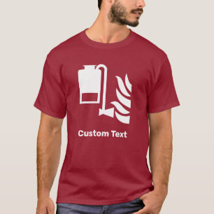 Draagbare schuimapplicator veiligheidsbord t-shirt