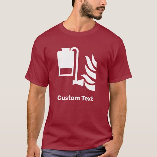 Draagbare schuimapplicator veiligheidsbord t-shirt (Voorkant)