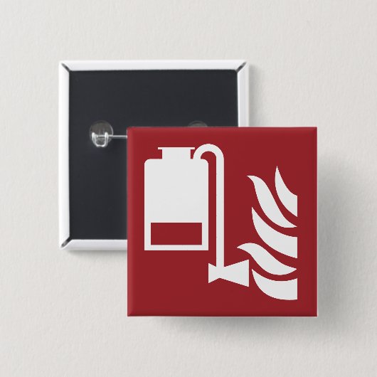 Draagbare schuimapplicator veiligheidsbord vierkante button 5,1 cm (Voorkant /achterkant)