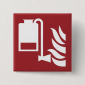 Draagbare schuimapplicator veiligheidsbord vierkante button 5,1 cm (Voorkant)